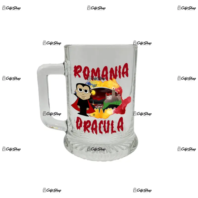Dracula romania, halba cu mesaj 1